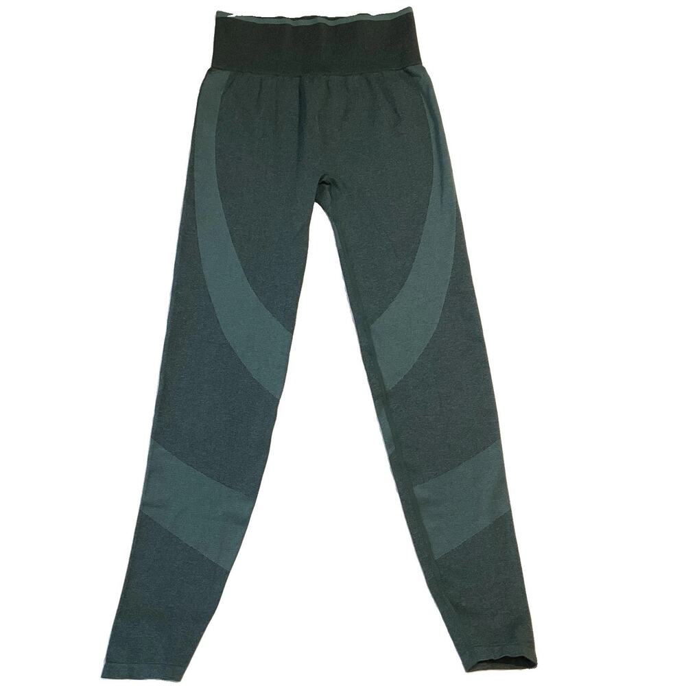PINK Victoria's Secret Women Activewear Pants S/P/CH Green Legging Colorblock 26